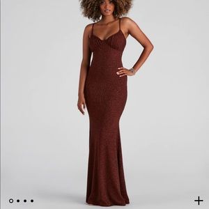 Winslow Camilla Brown Glitter Dress
